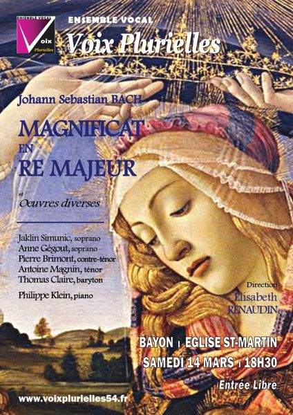 Concert : J.S. BACH, Magnificat en ré majeur