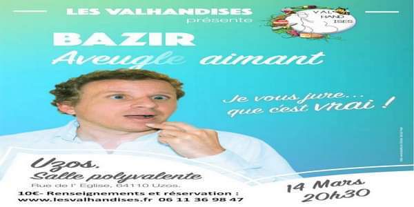 cedric bazir aveugle aimant one man show