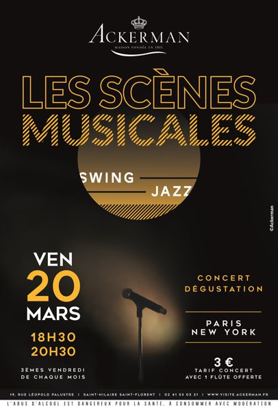 Scènes musicales Ackerman : concert 100% jazz