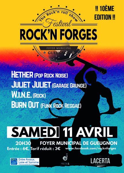 festival ROCK'N FORGES 2020 10 ème édition