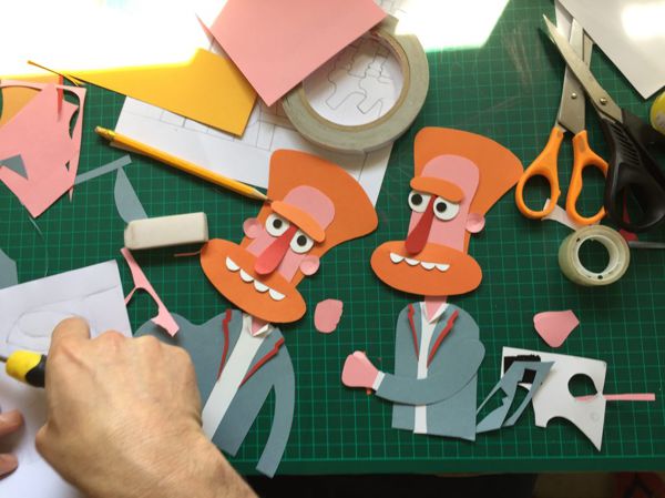 Stop Motion en papier découpé