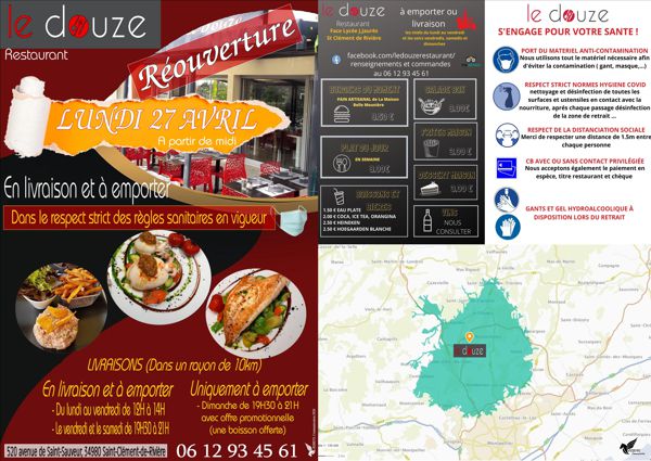 Restauration en livraison et à emporter