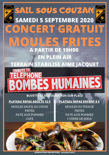 SOIREE MOULES FRITES CONCERT GEANT