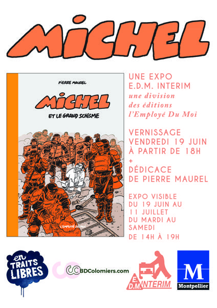 Michel, une exposition de bande dessinée / Pierre Maurel en dédicace