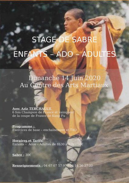 Stage de Sabre