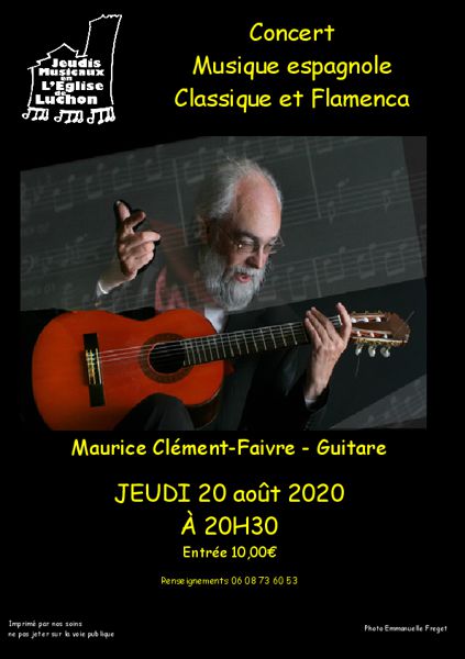 9eme concert des jeudis musicaux de Luchon - Guitare espagnole