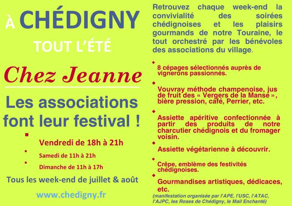 CHEZ JEANNE : les associations font la fete