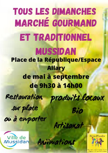 marché gourmand et marché traditionnel