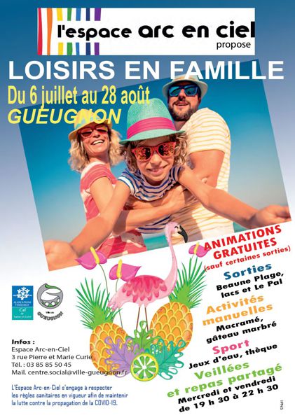 Loisirs en famille, été 2020 - Espace Arc-en-Ciel