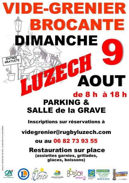 Vide-greniers/Brocante Luzech Rugby