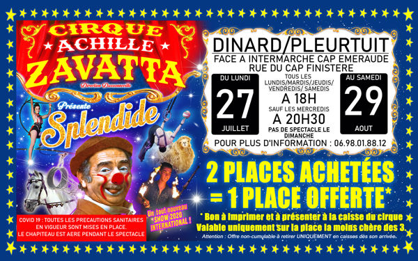 Le cirque Achille Zavatta à Dinard/Pleurtuit !