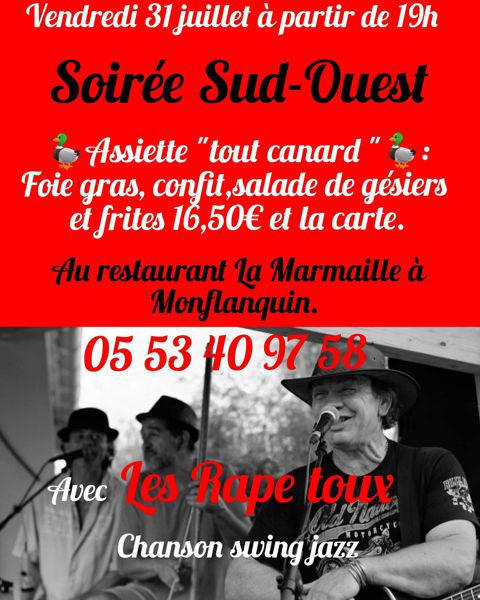 Soirée concert Sud-Ouest