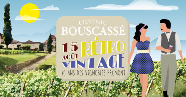 Journée Rétro Vintage au Château Bouscassé le Samedi 15 août
