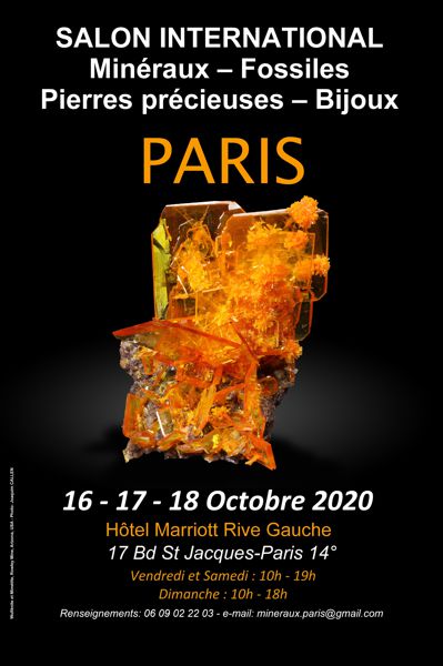 Salon International Minéraux, fossiles, pierres taillées, bijoux Paris