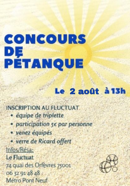 Tournoi de pétanque