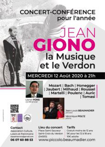 Jean Giono ,la Musique et le Verdon