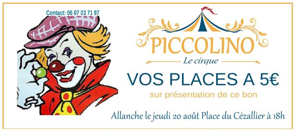 Sectacle du cirque Piccolino