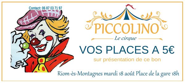 Spectacle du cirque Piccolino