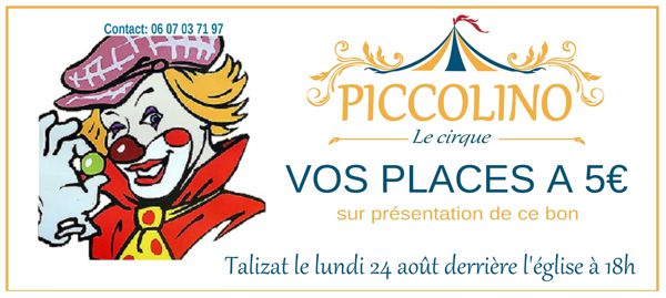 Spectacle du cirque Piccolino