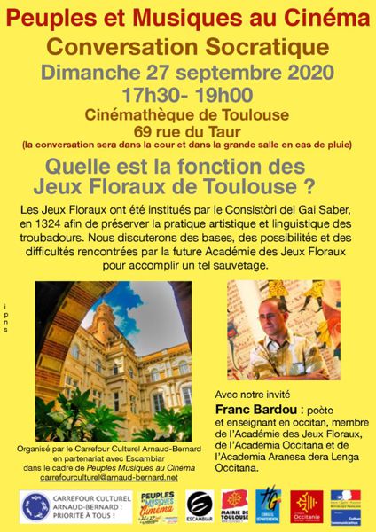 CONVERSATION SOCRATIQUE : Quelle est la fonction des jeux Floraux de Toulouse?