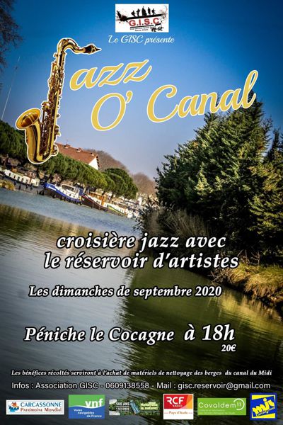 JAZZ O CANAL.sur la péniche le Cocagne