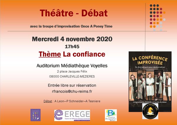 Théâtre-débat : Ils dramatisent pour dédramatiser