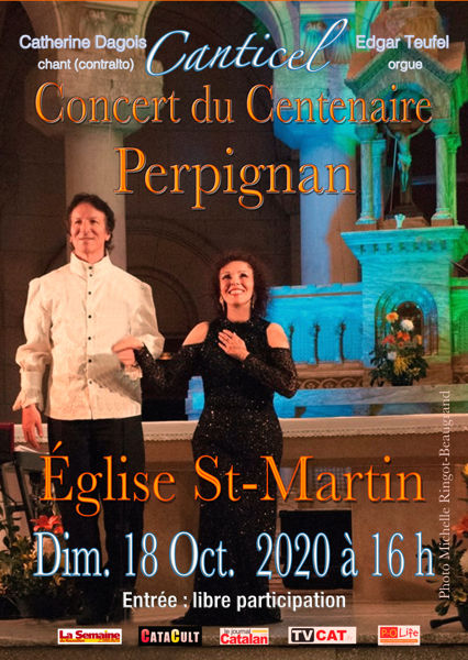 Grand Concert Vivaldi du Centenaire de l’Eglise St-Martin de  Perpignan avec Canticel