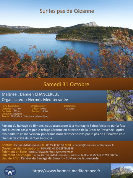 Randonnée pédestre sur les pas de Cézanne