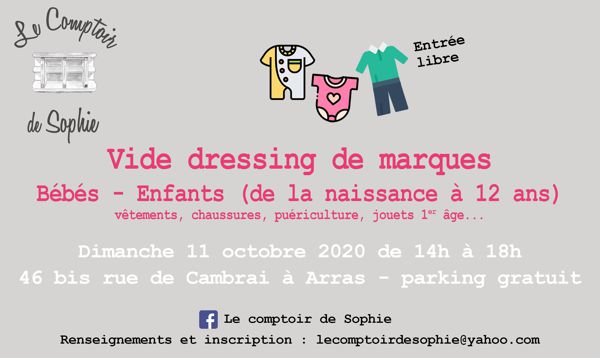 vide-dressing de marques bébés et enfants (-12ans)