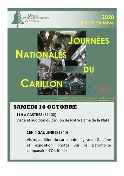 Audition et visite du carillon de GAULENE (81340)