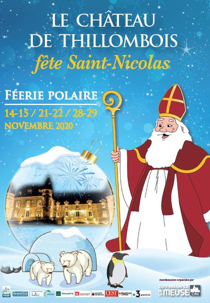 Saint-Nicolas s'invite au château de Thillombois (Meuse), les 14, 15,  21, 22, 28, 25 novembre 2020