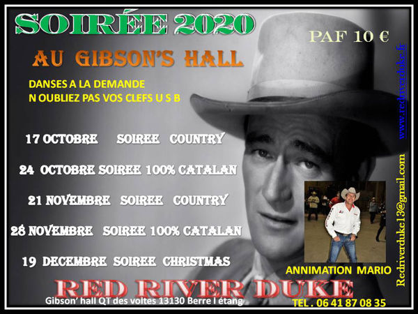 Soirée de danse et musique country