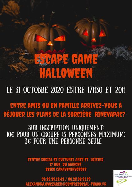Escape game Halloween