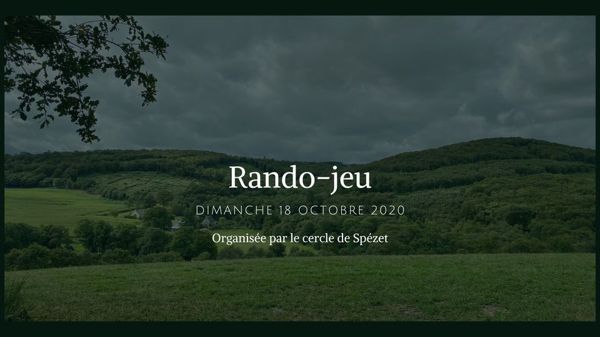 Randonnée-jeu