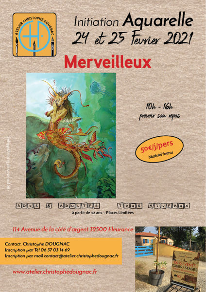 Merveilleux - initiation Aquarelle