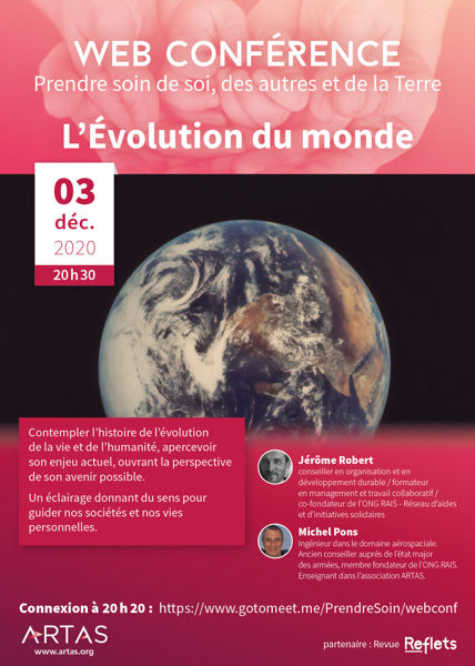 Web conférence L'EVOLUTION DU MONDE