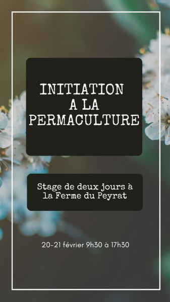 Initiation à la permaculture - Stage de deux jours à la Ferme du Peyrat