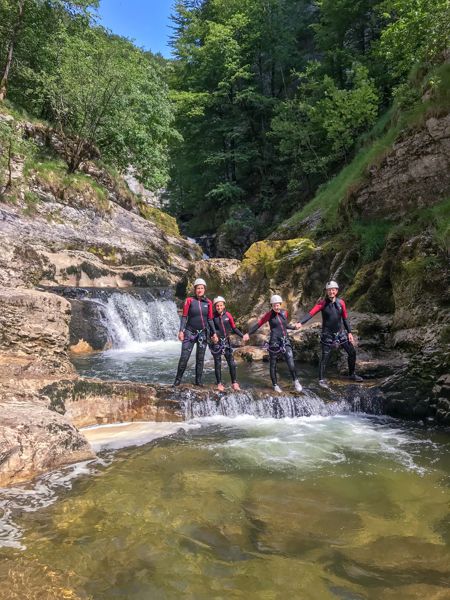 canyoning dans le jura