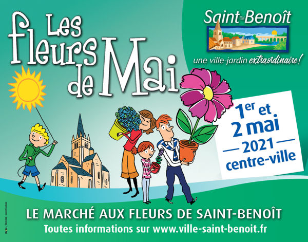 Les Fleurs de Mai, marché aux Fleurs de Saint-Benoît (86)