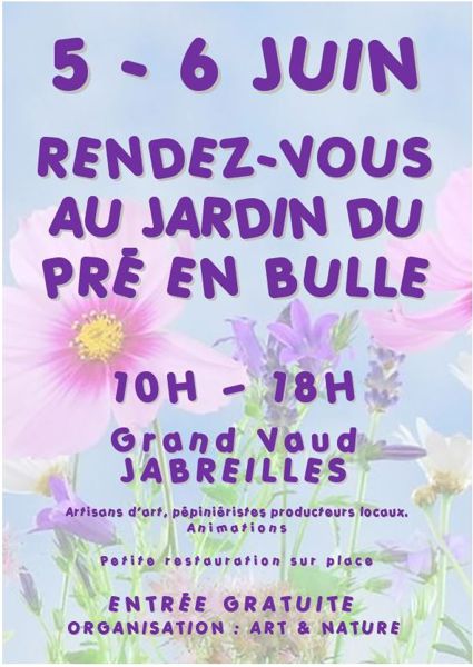 RENDEZ-VOUS AU JARDIN DU PRÉ EN BULLE