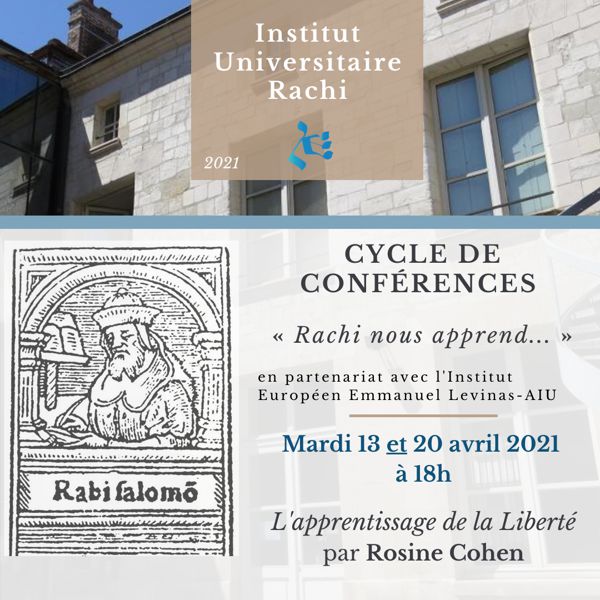 Conférence : L'apprentissage de la liberté, par Rosine Cohen