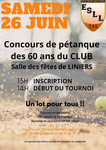 Concours de Pétanque de l'ESLL