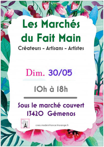 Marché du fait main 30 mai 2021