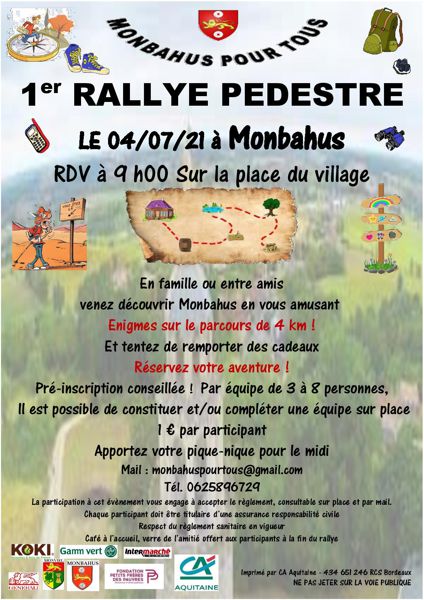 1er Rallye pédestre de Monbahus