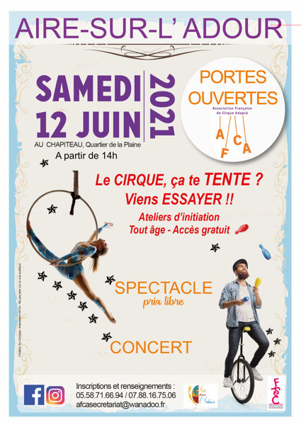 PORTES OUVERTES - CONCERT -SPECTACLE CIRQUE