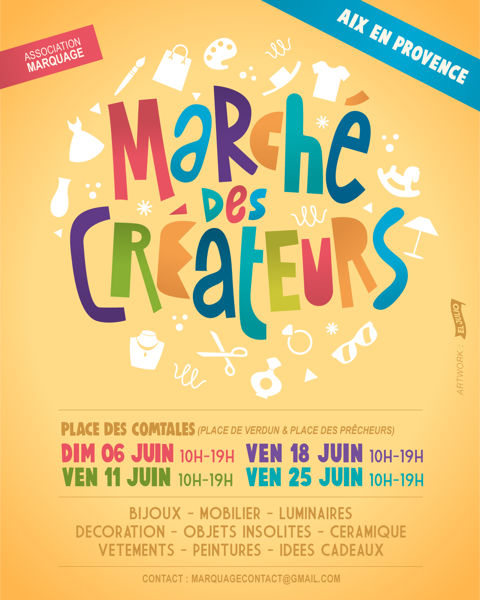 Marché de Créateurs sur Aix le 11 juin