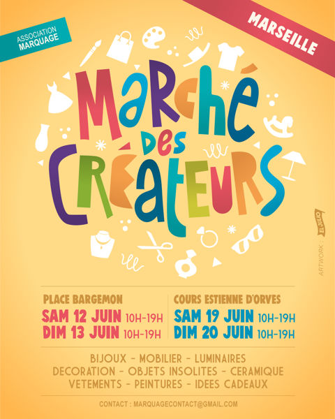 Marché de Créateurs sur Marseille les 12 & 13 juin
