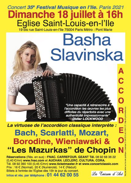 RECITAL DE BASHA SLAVINSKA, accordéon classique