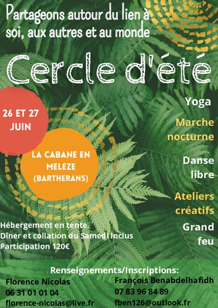 Cercle d'été 26/27 Juin