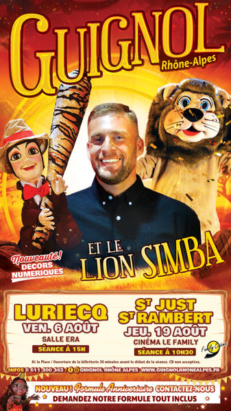 Guignol Rhône Alpes et le lion Simba